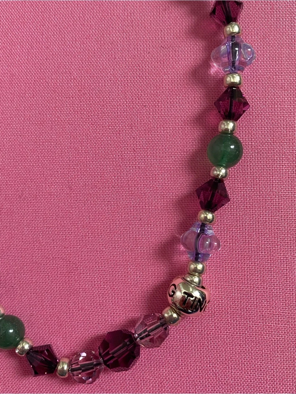Never-Used String Ting Beaded Phone Charm Wrislet Chain